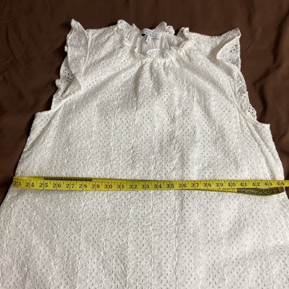 & Other Stories,Women’s,White,Eyelet, Lined,Mini Dress. Size-US-12 - Picture 7 of 12